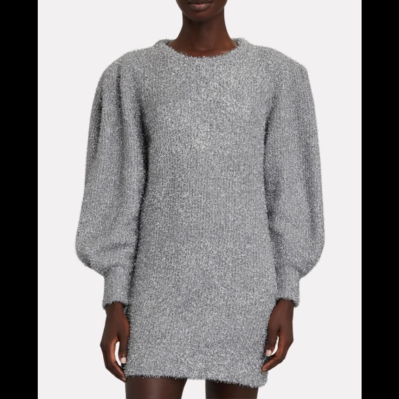 RONNY KOBO Sisilia Metallic Mini Sweater Dress - Picture 6 of 6